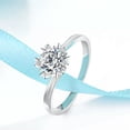 thumbnail image 3 of 1ct Round AAA Cz Band Female Gift 925 Silver Women's Wedding Party Ring Sz 4-9.5, 3 of 5