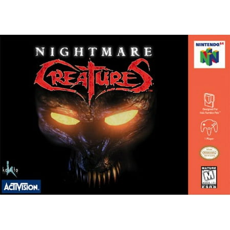 NIGHTMARE CREATURES - ( Nintendo 64 Console 1997 ) NTSC Or Pal Cartridge only Best Quality Rep Combined Shipping Satisfaction Guaranteed!