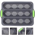 thumbnail image 4 of Moule à Baguette Multifonction à Trois Fentes en Silicone Antiadhésif Accessoire de Cuisson, 4 of 8