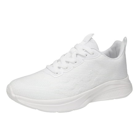 

Dyfzdhu Fashion Spring And Summer Women Sports Shoes Flat Bottom Thick Bottom Light And Comfortable Running Shoes Lace Up Colorblock And Casual Style