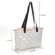 thumbnail image 3 of Bolso de viaje con entramado rómbico, de mano suave para mujer, portátil, acolchado para el trabajo, 3 of 8
