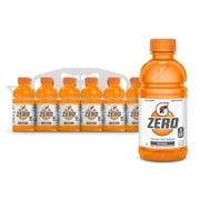 Gatorade Zero Sugar Electrolyte Sports Drink, Orange, 12 fl oz, 12 Count Bottles