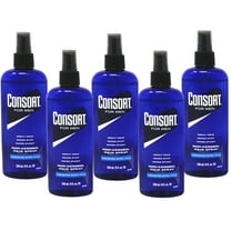 5 Pack of Consort Hair Spray, Unscented Extra Hold 8 Ounce