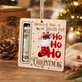 thumbnail image 5 of Wooden Christmas Money Holder Ornament Set of 3, Hanging Tree Decor Cash Gift Envelope for Kids Holiday Party, Natural Wood Reusable, 5 of 7