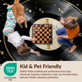 thumbnail image 4 of Design&I 5'x7' Ultra Soft Area Rug, Circle Retro Vinyl Record Vintage Music Note Grooved Disc Motif None Fluffy Washable Non Shedding for Bedroom Living Room Home Office, 4 of 7