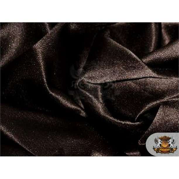 Satin L Amour Solid Fabric Chocolate 60 Wide Sold By The Yard Walmart Com Walmart Com