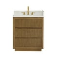 thumbnail image 2 of Navan 30"  Wood Vanity in Weathered Brown with Engineered Stone Top No Mirror, 2 of 16