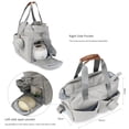 thumbnail image 3 of SPEKSEE Diaper Bag Tote with Pacifier Holder Case for Mom and Dad, Multi-Function Travel Diaper Bag with Adjustable Shoulder Strap and Insulated Pockets, 3 of 7