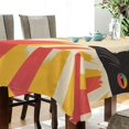 thumbnail image 4 of Yayeee Tablecloths for Rectangular Tables 60 x 60 inch Party Table Cover, Colorful Black Cat, 4 of 6