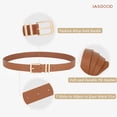thumbnail image 5 of JASGOOD 3 Pack Womens Belts Fashion Leather Belts for Jeans Pants Dresses, 5 of 12