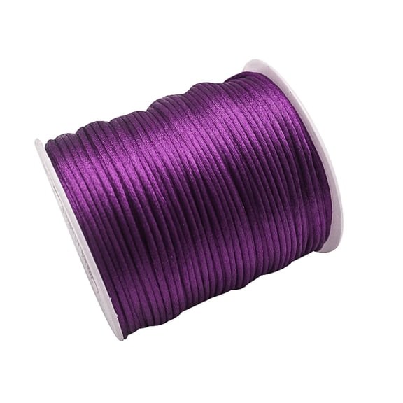 2mm x 100 Yard Rattail Satin Trim Beading Cord Jewelry Making Arts and Crafts Chinese Knot 