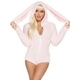 thumbnail image 3 of Leg Avenue Sexy Pink Cuddle Bunny Women's Halloween Fancy-Dress Costume for Adult, Regular L, 3 of 5