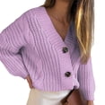 thumbnail image 2 of Moda mujer manga larga cárdigan sólido otoño Casual abrigo blusa prendas de vestir exteriores Fridja  BV0+4022, 2 of 8