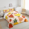 thumbnail image 3 of Manfei Cute Fruit Bedding Twin Comforter Set,Watermelon Strawberry Banana Down Comforter,Flower Floral Daisy Bedding Sets Twin with Comforter,Breathable Bedroom Decorative Reversible,2 Pieces, 3 of 8