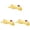 Yellow 3PCS, variant on Dog Toys Latex Toys Small And Large Pet Vocal Toys Miserable Chicken Spoof Toys Pet Vocal Chew Toys