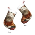 thumbnail image 3 of Salouo Haystack Meditating Cat Print Christmas Stockings,Large Xmas Stocking Set of 1 Holiday and Farmhouse Stocking for Christmas Holiday Party Decoration(17.7*11 Inch), 3 of 7