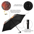 thumbnail image 4 of JSTEL Angry Lion Close Up Folding Umbrella for Rain Sun Travel Mini Lightweight Compact Umbrellas, 4 of 5