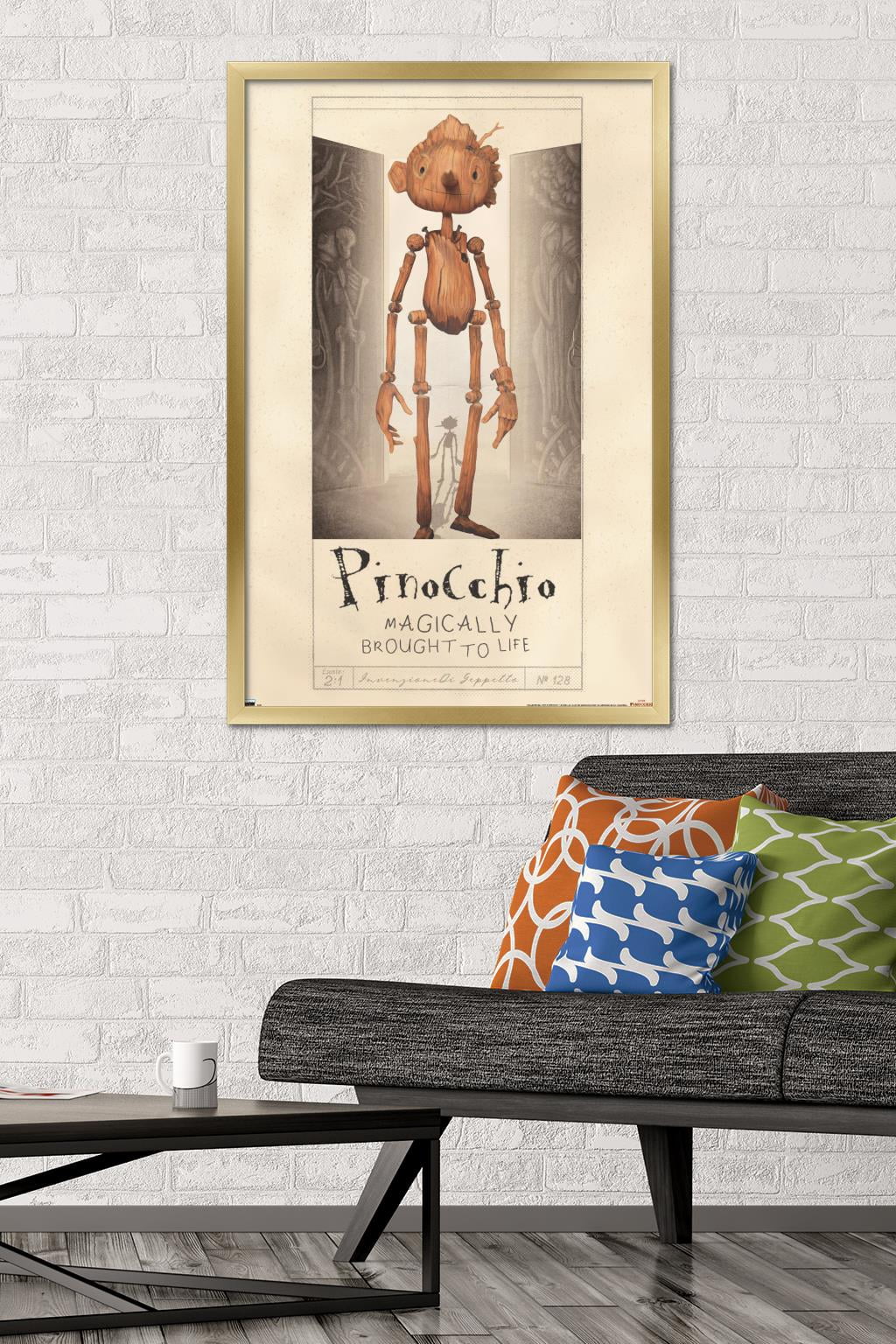 Netflix Guillermo Del Toro's Pinocchio - Pinocchio Wall Poster, 22.375" x 34" Framed
