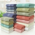 thumbnail image 2 of Large Cotton Super Absorbent Thick Towel Bath Towel 70*140 Soft Bath Towel Comfortable Beach Towel, 2 of 10