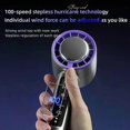 thumbnail image 3 of Portable Handheld Turbo Fan 100 Wind Speeds Adjustable Mini Personal Fan Battery Operated Electric Eyelash Fan, 3 of 5