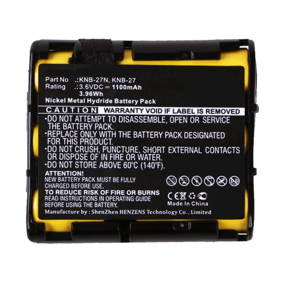 Batteries N Accessories BNA-WB-H8018 2-Way Radio Battery - Ni-MH, 3.6V, 1100mAh, Ultra High Capacity Battery - Replacement for Kenwood KNB-27, KNB-27N Battery