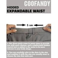 thumbnail image 5 of COOFANDY Men Straight Leg Dress Pant Lightweight Elastic Waist Pant with Pockets, 5 of 10