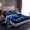 Black Blue, variant on Castle Fairy Teens Boys Girls Blue Green Gamepads 3Pcs Twin Sheet Sets,Video Game Twin Fitted Sheet,Abstract Lightning Breathable Flat Sheet,Microfiber Bedroom Decor