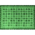 thumbnail image 1 of Ahgly Company Indoor Rectangle Oriental Emerald Green Modern Area Rugs, 7' x 10', 1 of 4