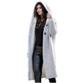 thumbnail image 2 of Black & Friday Deals Usmixi Womens Winter Sweater Coat Sweater Overcoat for Women Plus Size Casual Solid Button Down Hooded Long Coats Comfy Knitted Sweater Outerwear 2023 Sweater Coat Flash Deals, 2 of 6