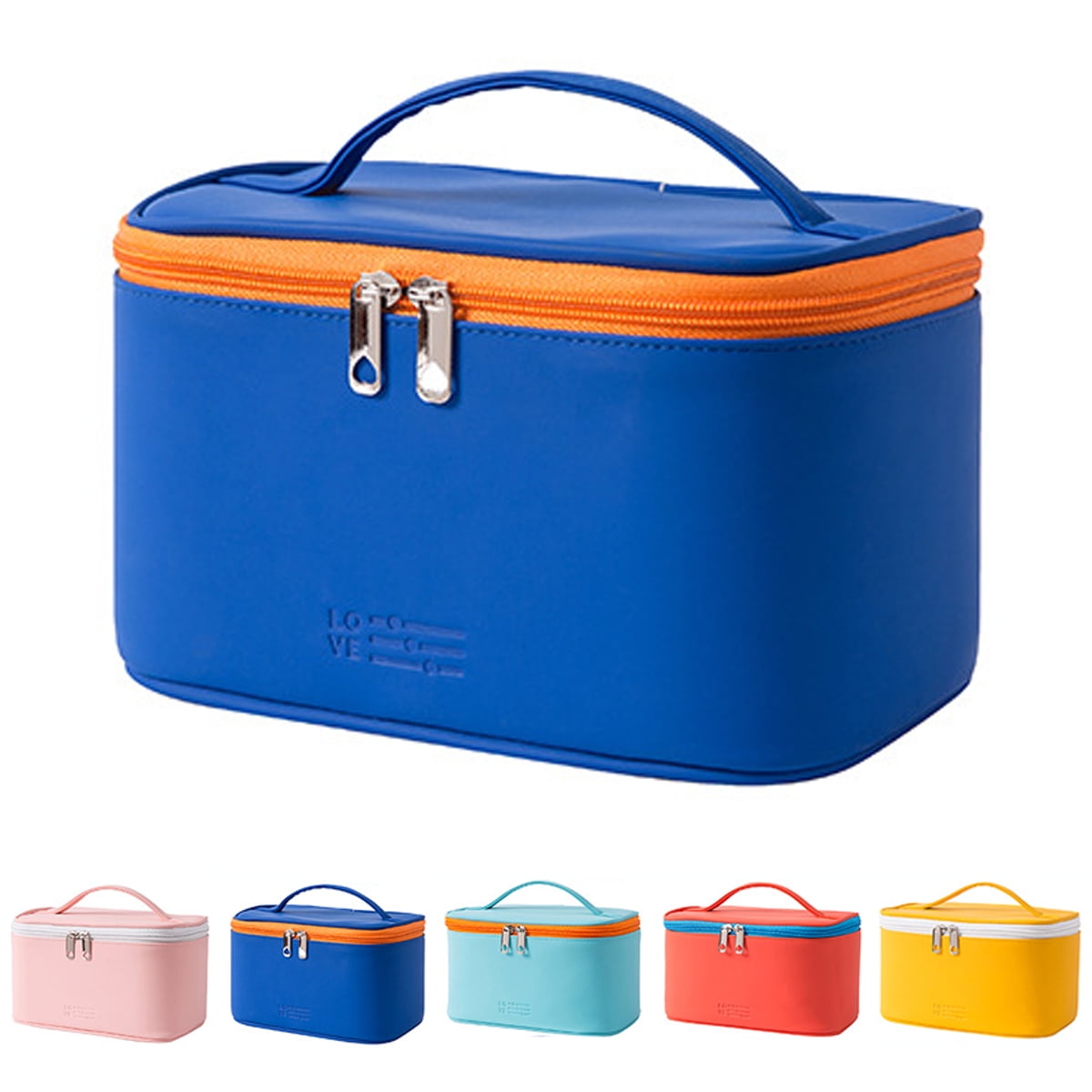 Multifunctional Large Capacity Portable PU Makeup Bag Dustproof Skin