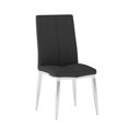 thumbnail image 2 of Milan Adella Curved-Back Upholstered Side Chairs in Black (Set of 4), 2 of 3