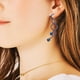 thumbnail image 3 of EeaseMX 6 pendientes de hilo trenzado, colgantes creativos para orejas, joyería decorativa para mujer y niña (plata, negro, dorado, azul, colorido y oro rosa)., 3 of 8