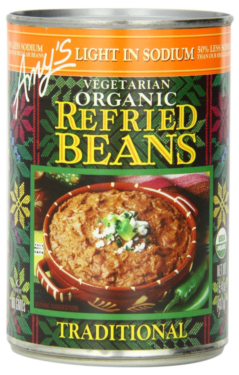 Amy's Organic Light in Sodium Traditional Vegetarian Refried Beans