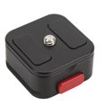 thumbnail image 2 of Adaptador de montaje de cámara placa de liberación rápida Caja fuerte de aluminio compacta de carga de 50 kg con orificios de tornillo de 1/4 pulg para deslizadores para ANGGREK Otros, 2 of 8