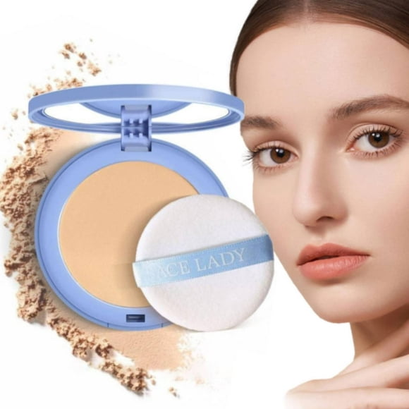 SACE LADY Oil Control Face Pressed Powder Matte Smooth Setting Powder Makeup Waterproof Long Lasting Finishing Flawless Lightweight Cosmetics