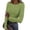 C03# Army Green, variant on Women Polka Dot Long Sleeve Tops Crew Neck Slim Fit Shirt Tops Underscrub,Brown,L