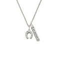 thumbnail image 2 of Delight Jewelry Silvertone Horseshoe Silvertone Always My Mother Bar Charm Necklace, 23", 2 of 4