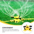 thumbnail image 2 of Arroseur de Pelouse en Plastique Jaune avec Rotation à 360° et Pulvérisation Réglable pour Système d'Irrigation de Jardin 1 Pce, 2 of 9