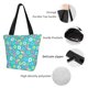 thumbnail image 4 of Fotbe Donut Bolsa de Playa con Estampado, Bolsa de Hombro, Bolsa de Mano Espaciosa, Bolsa de Viaje Ligera, Bolsa de Compras Versátil, 4 of 6