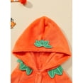 thumbnail image 4 of Qmyliery Baby Halloween Jumpsuit Cute Cartoon Pumpkin Long Sleeve Hooded Romper Clothes for Party Photography,0-24 Months, 4 of 9