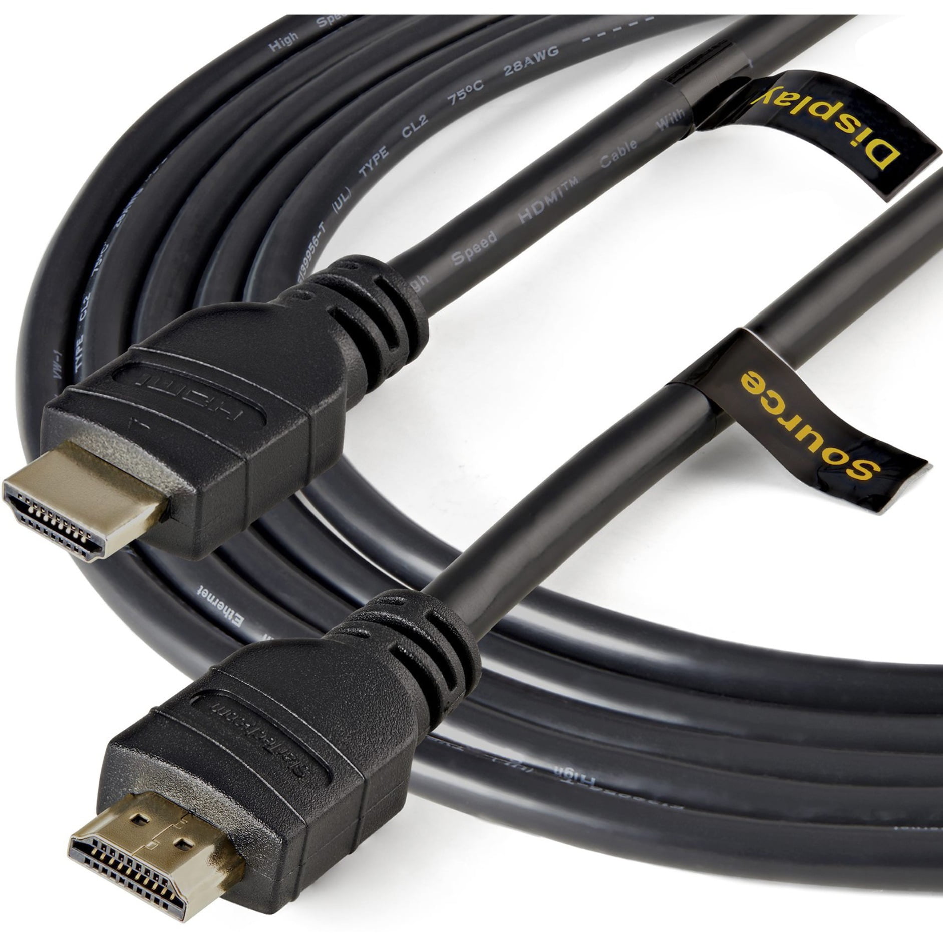 StarTech.com 5m (15 ft) Active High Speed HDMI Cable - Ultra HD 4k x 2k  HDMI Cable - HDMI to HDMI M/M - 1080p - Audio Video Gold-Plated (HDMM5MA)
