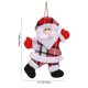 thumbnail image 3 of Decoraciones Del Árbol de Navidad Colgante Del Árbol de Navidad, Colgante de Figurina de Paño de Navidad, Colgante de Muñeca de Muñeco de Muñeco de Nieve de Santa Claus Bailando Rojo a Ajedrez, Adecua, 3 of 6