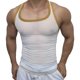 thumbnail image 1 of Tops de Verano Sexy de la Moda Casual de los Hombres de Color Sólido sin Mangas Cuello Redondo, Mezcla Ligera de Nylon Spandex para el Gimnasio, la Playa Y el Uso Diario, 1 of 9