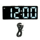 thumbnail image 1 of Reloj despertador digital multifunción con pantalla grande, estilo moderno, pantalla de temperatura, reloj con espejo LED para el hogar y el dormitorio., 1 of 14