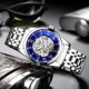 thumbnail image 3 of Reloj de acero de tungsteno resistente al agua para hombre, automático, de negocios, mecánico, sencillo, luminoso y sencillo, 3 of 4