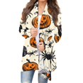 thumbnail image 1 of Suéter informal holgado y ligero de manga larga con estampado de murciélago de Halloween para mujer, 1 of 4
