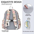 thumbnail image 5 of Chihuahua Dog and Flower Backpack for School,Cute School Bag,Schoolbag with Adjustable Shoulder Straps & Padded Back,13.4"x11"x4.7", 5 of 6
