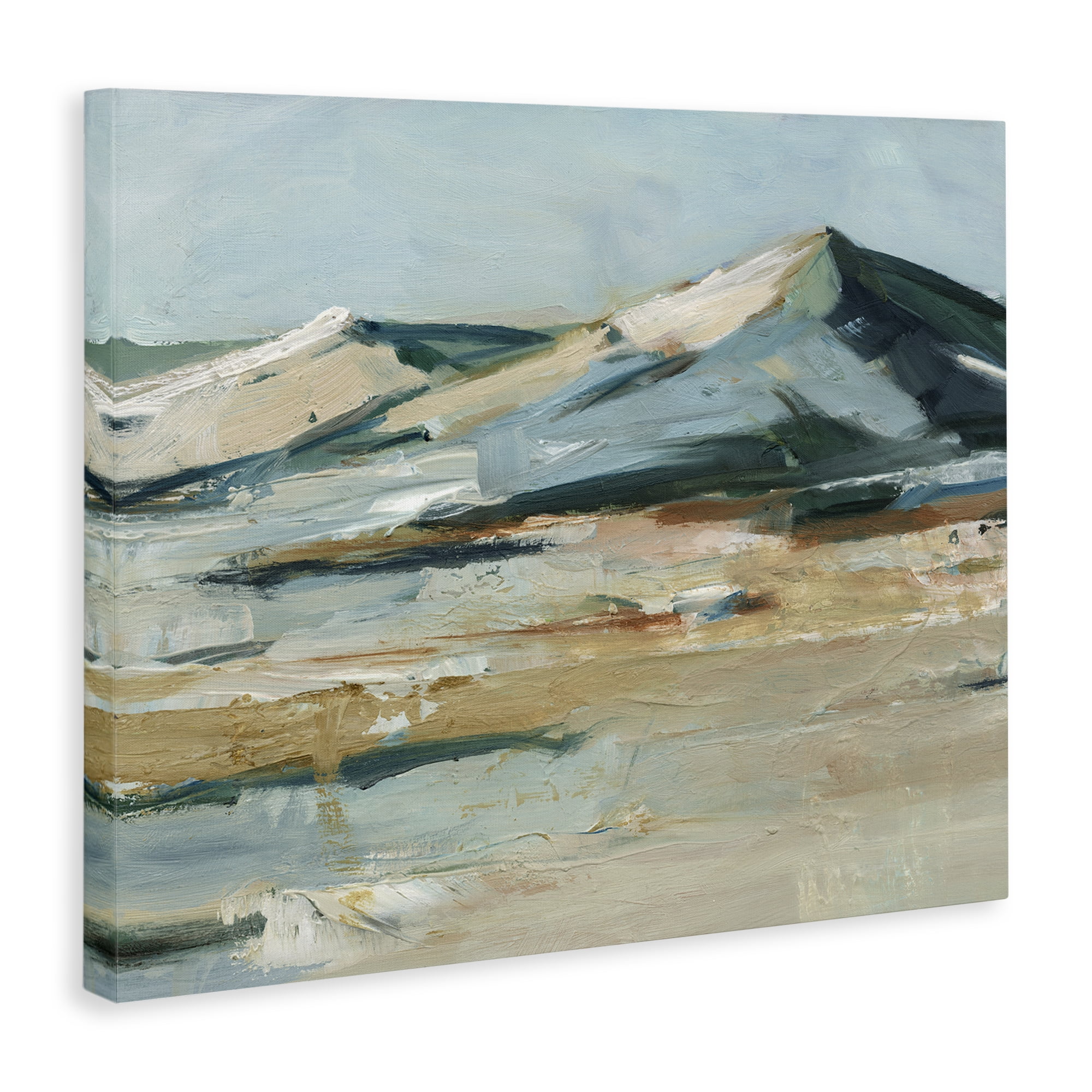 Stupell Industries Desert Mountain Dunes Landscape & Nature Painting Wrapped Canvas Art Print Wall Art, 20 x 16