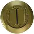 thumbnail image 1 of Hubbell Wiring Systems S1CFCBRS Brass Finish System One Universal Carpet Cover, 8" Diameter, 1 of 3