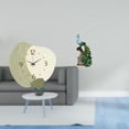 thumbnail image 2 of Reloj de pared silencioso de dibujos animados con escultura de , elegante adorno de mesa para cocina, oficina, dormitorio, sala de estar, dec, 2 of 8